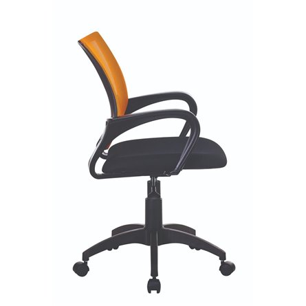 офисное Бюрократ CH-695NLT оранжевый TW-38-3 сиденье черный TW-11 сетка/ткань крестовина пластик