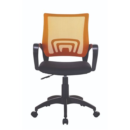 офисное Бюрократ CH-695NLT оранжевый TW-38-3 сиденье черный TW-11 сетка/ткань крестовина пластик