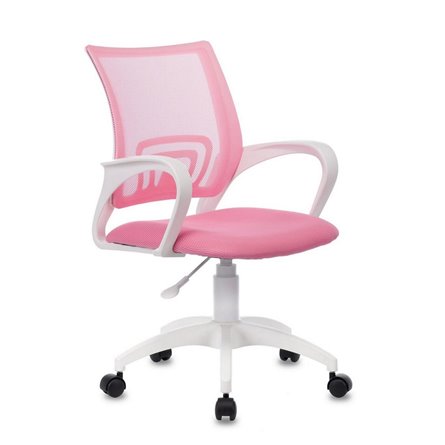 Бюрократ CH-W695NLT розовый TW-06A TW-13A сетка/ткань крестовина пластик белый