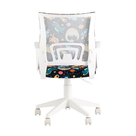 детское Бюрократ BUROKIDS 1 W мультиколор космозавры крестовина пластик белый