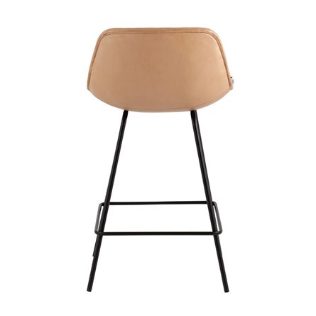 Деймон экокожа бежевый ножки черные металл