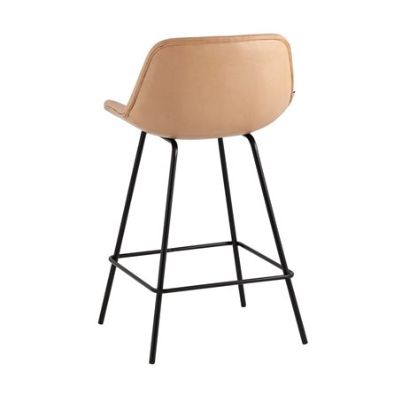 Деймон экокожа бежевый ножки черные металл