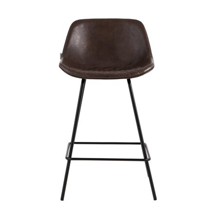 Деймон экокожа коричневый ножки черные металл