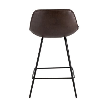 Деймон экокожа коричневый ножки черные металл