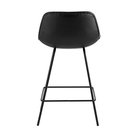 Деймон экокожа черный ножки черные металл