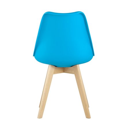 FRANKFURT NEW бирюзовый, сиденье из сочетания пластика и экокожи, ножки деревянные