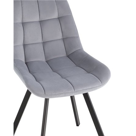 для кухни вращающийся Флекс велюр велютто серый