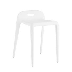 Sletten со спинкой пластик белый обеденный для кухни