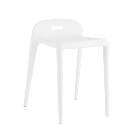 Sletten со спинкой пластик белый обеденный для кухни