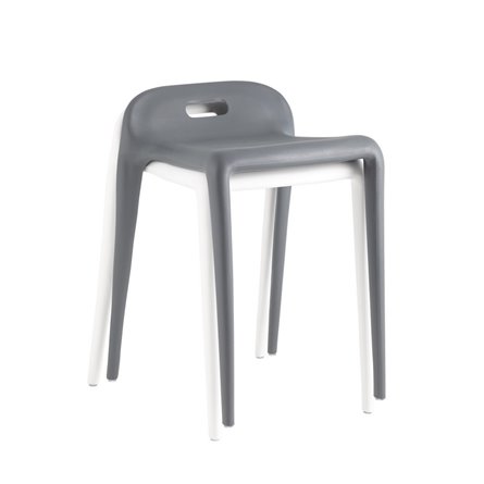 Sletten со спинкой пластик белый обеденный для кухни