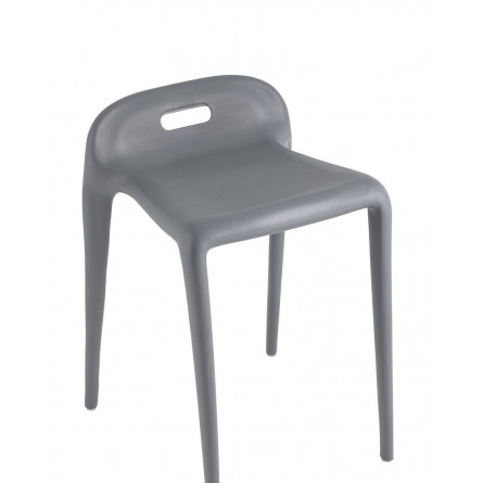 Sletten со спинкой пластик серый обеденный для кухни