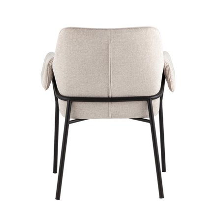 Бесс рогожка бежевый ножки металл черные