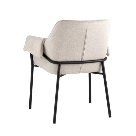 Бесс рогожка бежевый ножки металл черные