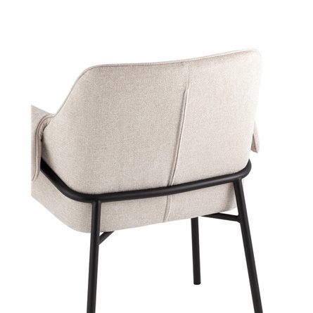 Бесс рогожка бежевый ножки металл черные