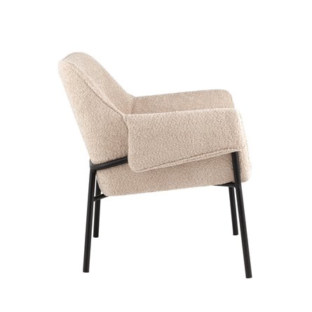 Бесс альпака бежевый ножки металл черные