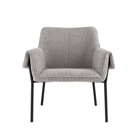 Бесс альпака серый ножки металл черные