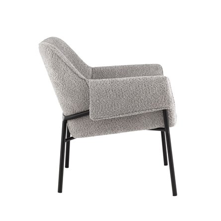 Бесс альпака серый ножки металл черные