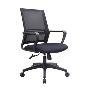 TopChairs Simplex офисное черный в обивке из текстиля с сеткой, механизм качания Top Gun