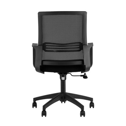 TopChairs Simplex офисное черный в обивке из текстиля с сеткой, механизм качания Top Gun