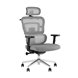 TopChairs Techno офисное серое, обивка из сетки и текстиля, механизм качания мультиблок