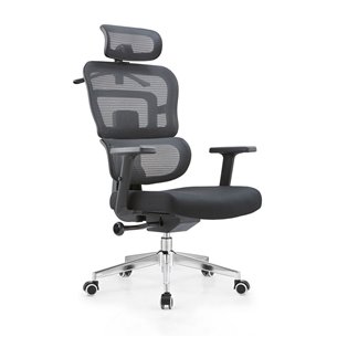 TopChairs Techno офисное черное, обивка из сетки и текстиля, механизм качания мультиблок