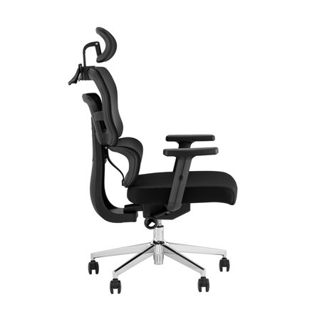 TopChairs Techno офисное черное, обивка из сетки и текстиля, механизм качания мультиблок