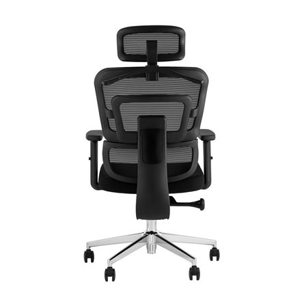 TopChairs Techno офисное черное, обивка из сетки и текстиля, механизм качания мультиблок