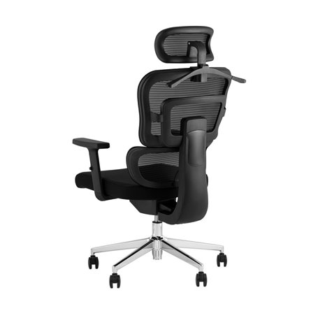 TopChairs Techno офисное черное, обивка из сетки и текстиля, механизм качания мультиблок