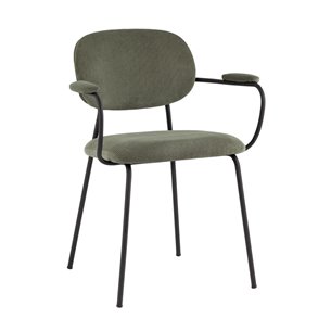 Кэрол хаки с подлокотниками обивка ткань ножки из металла