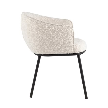 Дон с подлокотниками бежевый тканевая обивка, металлические ножки