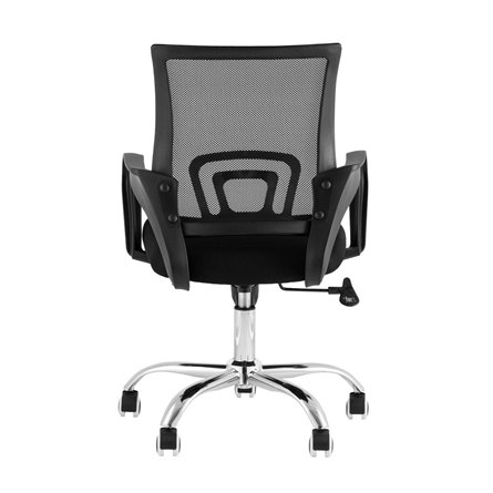 TopChairs Simple New офисное черный в обивке из текстиля с сеткой, механизм качания Top Gun