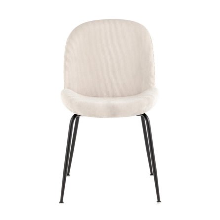 Beetle бежевый, металлический каркас, бархатная обивка, черные ножки