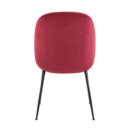 Beetle красный, металлический каркас, бархатная обивка, черные ножки