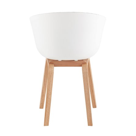 LIBRA SOFT серое, пластик, мягкое сиденье, съемная подушка, ножками из массива бука