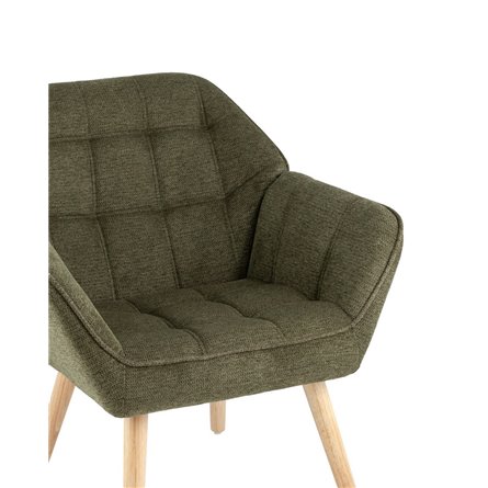 Вэйл тёмно-зеленый обивка ткань ножки из массива дерева