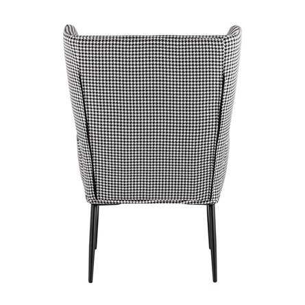 Мэйден гусиная лапка черно-белый мягкое тканевое