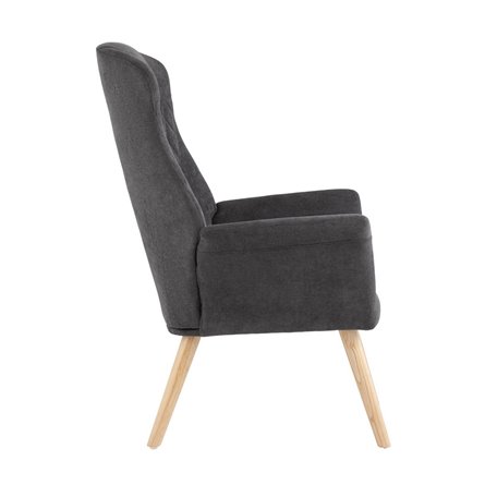 Парлор графит мягкое тканевое ножки массив дерева