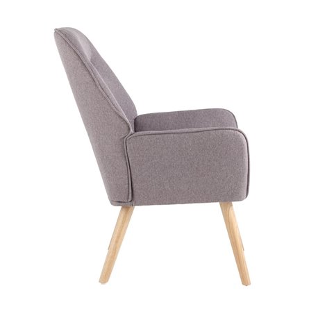 Стерн серый обивка ткань ножки из массива дерева