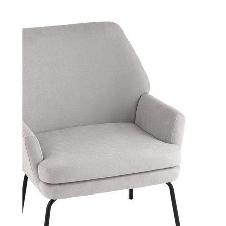 Харви светло-серый обивка ткань на металлических ножках