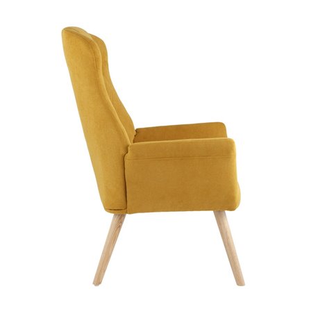 Парлор жёлтый мягкое тканевое ножки массив дерева