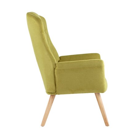 Парлор салатовый мягкое тканевое ножки массив дерева