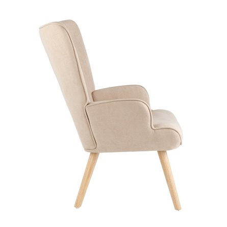 Хью бежевый обивка ткань с ножки массив дерева