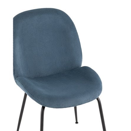 Beetle голубой, металлический каркас, бархатная обивка, черные ножки