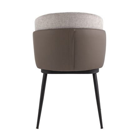 Пенелопа серый обивка из рогожки и экокожи