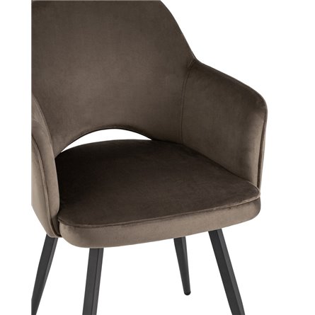 Стул Венера вращающийся, велюр коричневый NP