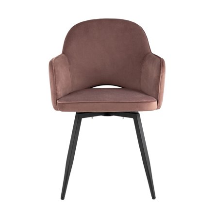 Стул Венера вращающийся, велюр пыльно-розовый NP