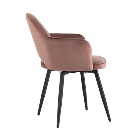 Стул Венера вращающийся, велюр пыльно-розовый NP