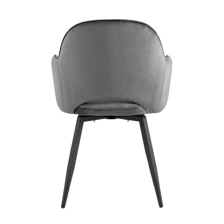 Стул Венера вращающийся, велюр серый NP