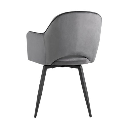 Стул Венера вращающийся, велюр серый NP