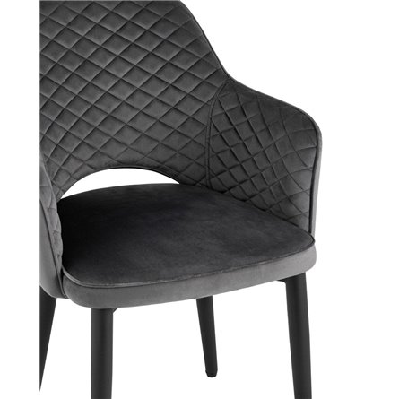 Стул Венера диамант NEW, велюр серый NP